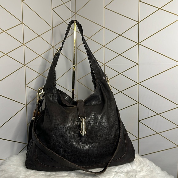 💯Authentic Gucci Hobo Leather Handbag🍀 - Picture 1 of 16